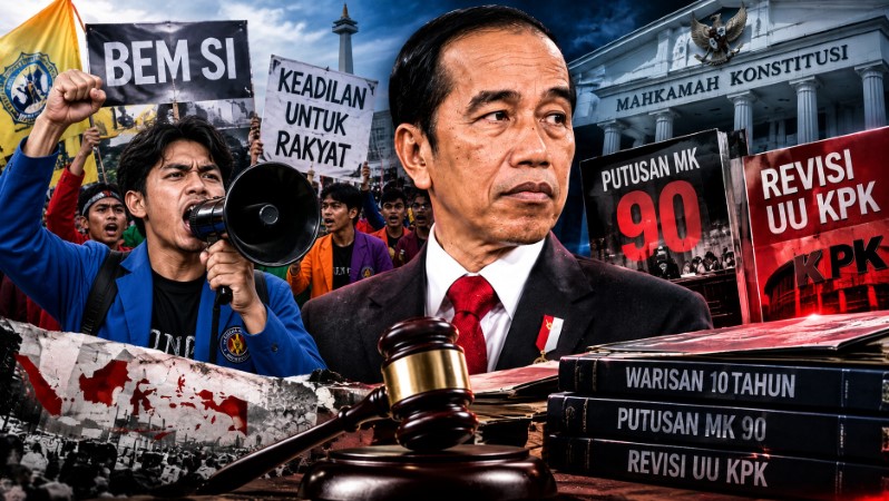 Perlawanan Mahasiswa Membara! BEM SI Tuntut Jokowi Diadili Atas Warisan 10 Tahun Memimpin, Soroti Putusan MK 90 hingga Revisi UU KPK