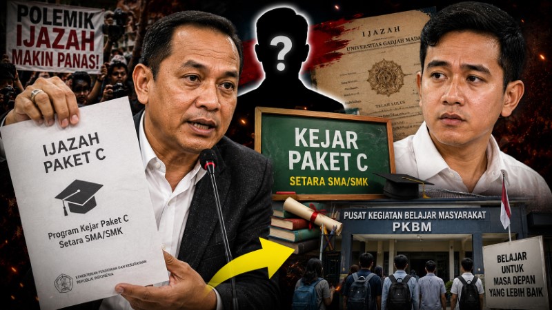 Polemik Ijazah Makin Panas! Penggugat Secara Terbuka Tawari Gibran Ikut Program ‘Kejar Paket C’ Agar Punya Ijazah