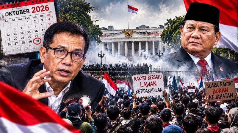 Prediksi Mengejutkan Pengamat Militer Puncak Gelombang Demo Besar-Besaran Bakal Meledak Oktober 2026!