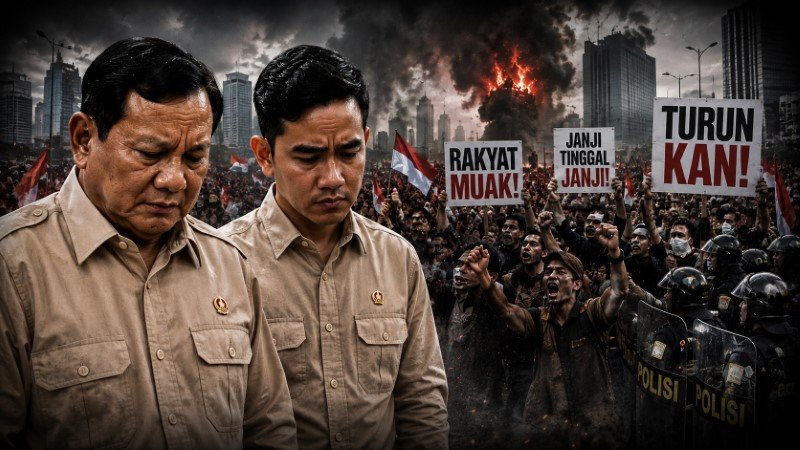 Rapor Merah Istana! Tingkat Kepuasan Rakyat ke Prabowo-Gibran 'Terjun Bebas' Tinggal 55,1 Persen