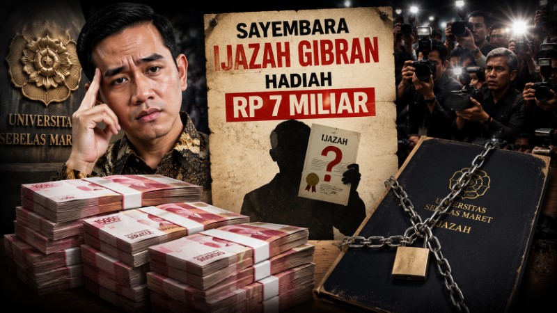 Sayembara Ijazah Gibran Tembus Angka Rp7 Miliar, Tapi Belum Ada Satu Pun Bisa Tunjukkan ‘Dokumen Asli’
