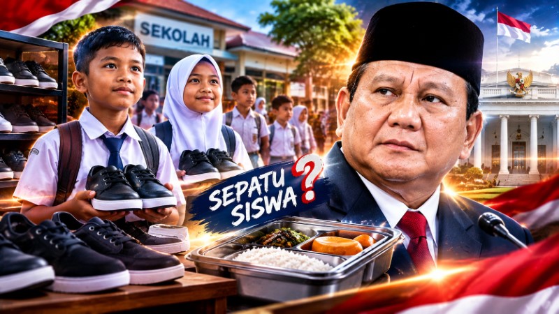 Setelah MBG, Prabowo Ingin Luncurkan Program Sepatu Gratis Untuk Siswa Miskin, Ladang Basah Lagi