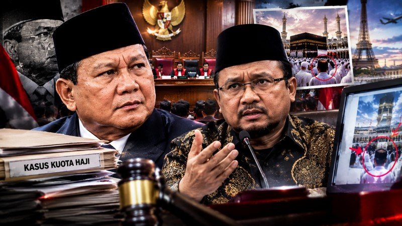 Sidang Korupsi Haji Makin Liar: Nama Prabowo Ikut Disebut, Eks Menag Yaqut Sentil Soal Foto di Paris