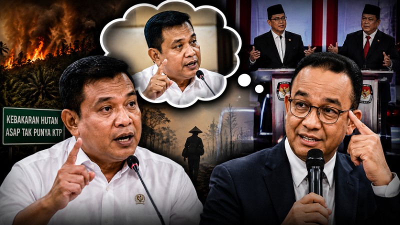 Sindiran Maut Anies Baswedan Jadi Sorotan: Komentar Menhut Soal Asap Tak Punya KTP Bikin Ingat Momen Debat Pilpres!