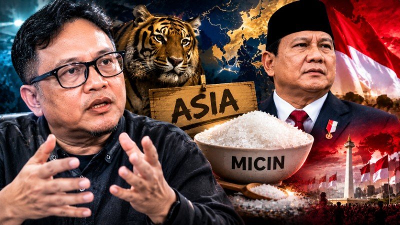 Sindiran Maut Dandhy Laksono Prabowo Bukan Macan Asia, Tapi Micin Asia!