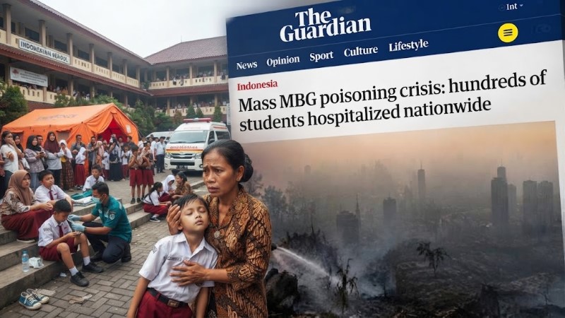 Sorotan Media Internasional: Ratusan Siswa Indonesia ‘Tumbang Massal’ Akibat Skandal Keracunan MBG!