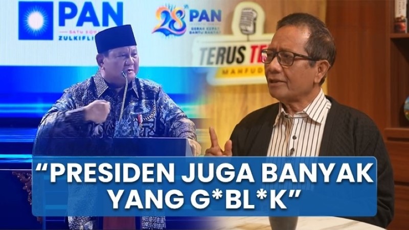 Tanggapi Prabowo Sebut 'Pakar Goblok', Mahfud MD Presiden Juga Ada Banyak Yang Goblok, Tahu Contohnya