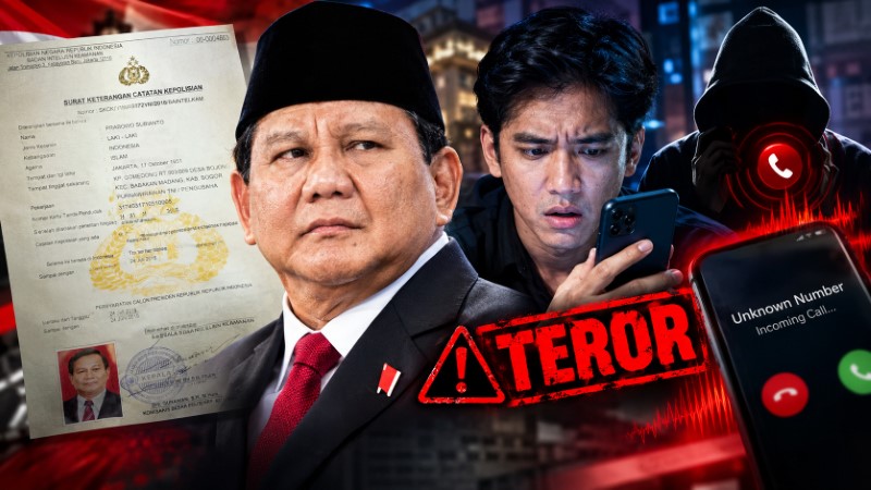 Upload SKCK Prabowo di Media Sosial, Netizen Ini Langsung Kena Rentetan Teror Telepon Misterius!
