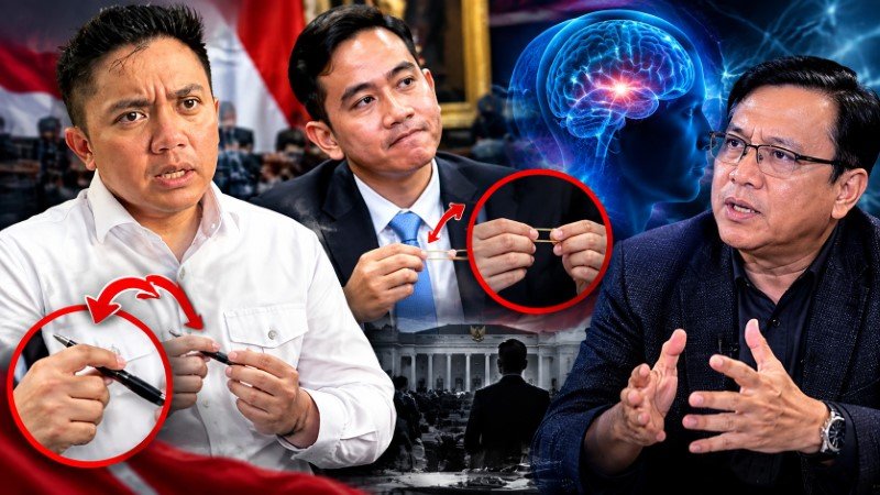 VIRAL Gestur Teddy Putar Pulpen dan Gibran Main Karet, Pakar Psikologi Bongkar Makna di Balik Aksi Tersebut!