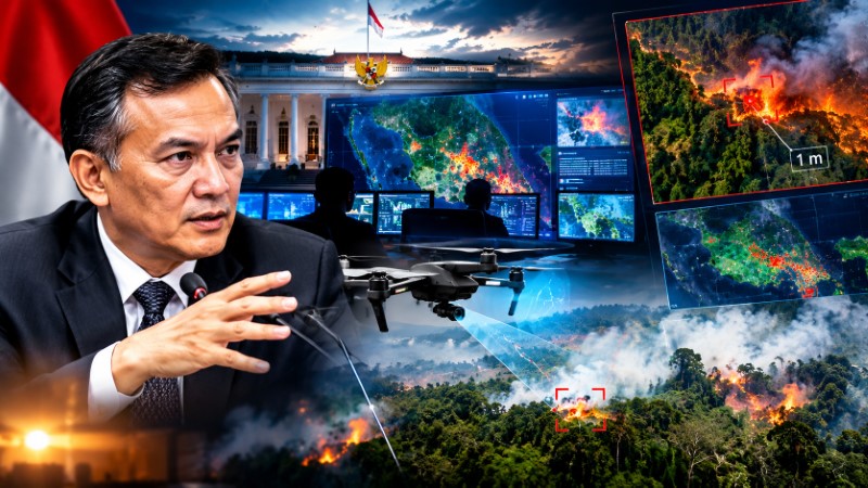 WOW! Eks Orang Dalam Ungkap Ada Teknologi di Istana Bisa Lacak ‘Titik Api’ Karhutla dengan Tingkat Akurasi 1 Meter