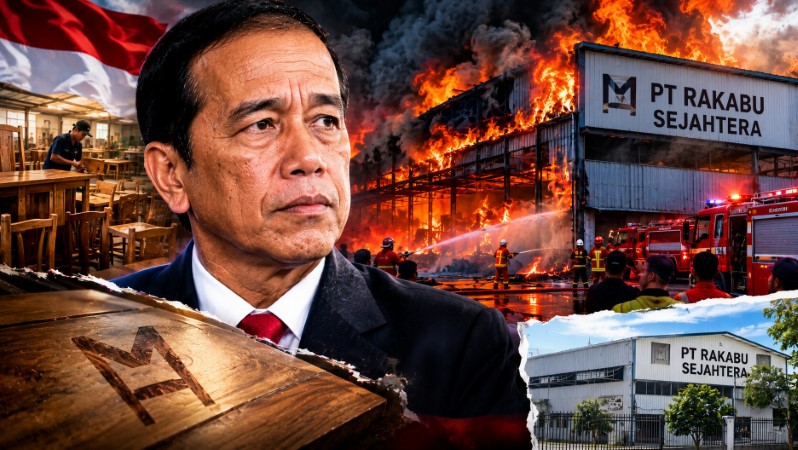 Ya Ampun! Pabrik Mebel Keluarga Jokowi di Sragen Terbakar, Pertanda Apa Ini