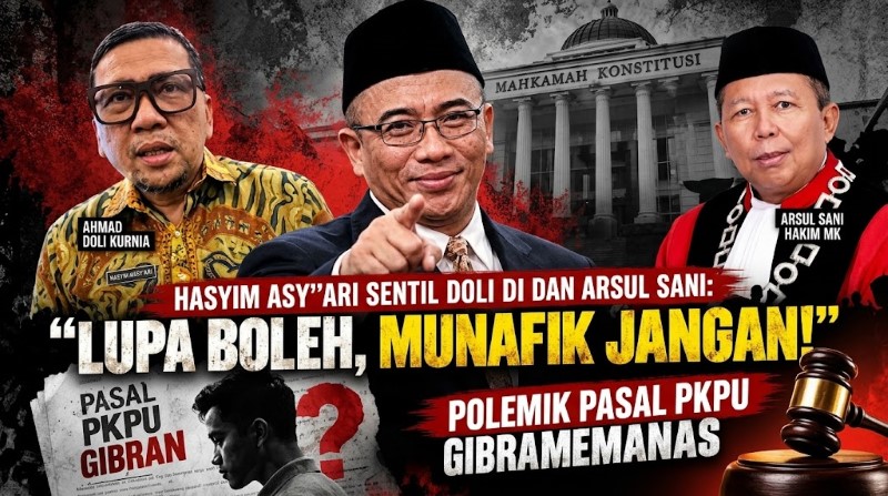 Aib Lama Dibongkar, Doli Balas Sindir Hasyim Soal Tudingan Munafik Dia Lupa 2 Kali Dipecat dari Ketua KPU!