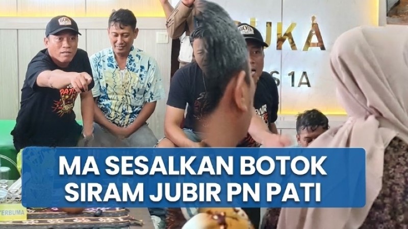 Aksi Siram Jubir PN Pati Berbuntut Panjang, MA Bakal Tempuh Hukum Jerat Mas Botok!