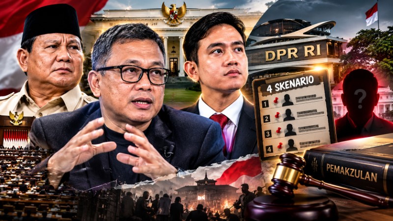 Analis Politik Ismail Fahmi Beberkan '4 Skenario' Pemakzulan Gibran, Opsi Status Quo Dinilai Paling Berpeluang Terjadi!