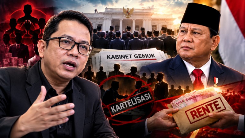 Anthony Budiawan Preteli Bahaya Kartelisasi Kekuasaan dan Distribusi Rente di Kabinet Prabowo!