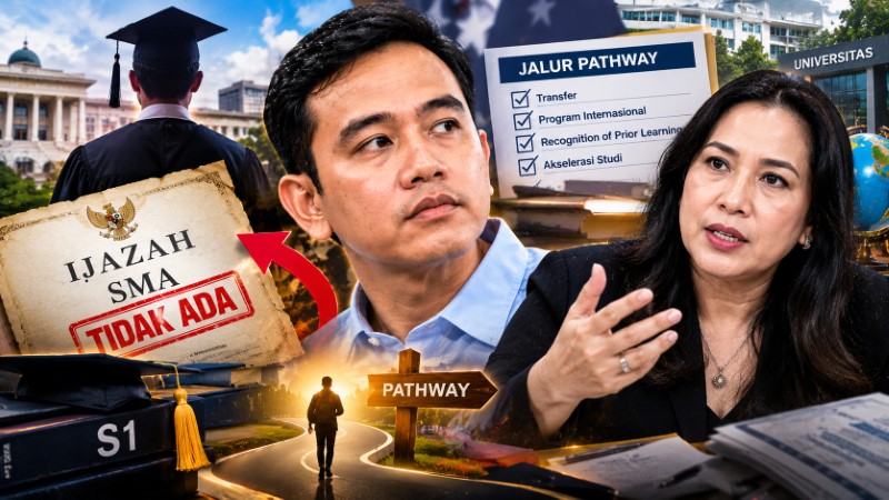 Bongkar Rahasia Jalur Education Pathway, Monic Christian Ungkap Alasan Gibran Bisa Kuliah S1 Tanpa Ijazah SMA