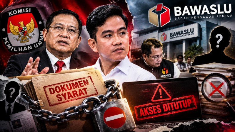Borok Penyelenggara Pemilu Terbongkar! KPU Sengaja 'Tutup Akses' Dokumen Syarat Gibran, Bawaslu Pun Tak Bisa Verifikasi