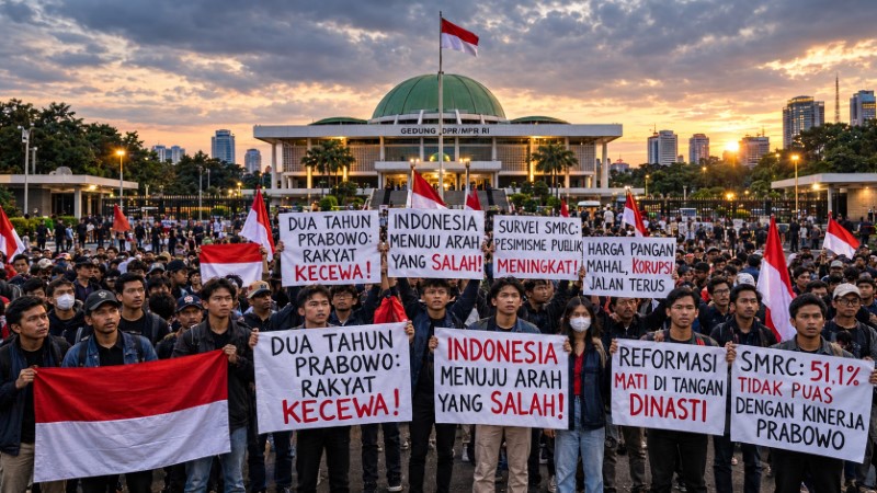 Dua Tahun Prabowo, Survei SMRC Ungkap ‘Pesimisme Publik’: Bangsa Ini Menuju Arah yang Salah!