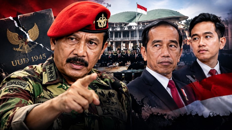 Eks Danjen Kopassus Soenarko Blak-Blakan Sebut Jokowi Penjahat: Acak-Acak Konstitusi Demi Gibran!