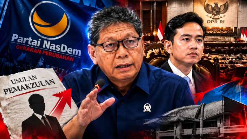 GEMPAR! Pergerakan 'Pemakzulan Gibran' Resmi Mengguncang DPR, Diinisiasi Langsung oleh Tony Tesar dari NasDem