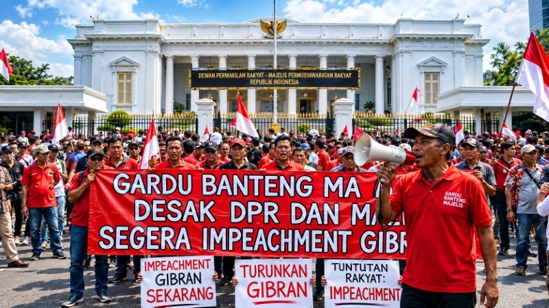 Gardu Banteng Marhaen Bergerak, Desak DPR dan MPR Segera Lakukan 'Impeachment Gibran'!