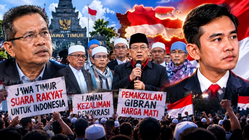 Gelombang Desakan Kian Meluas Rakyat Jawa Timur Mulai Bergerak Suarakan 'Pemakzulan Gibran'!