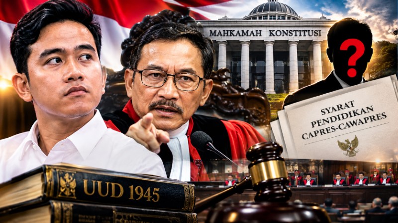 Gugatan Syarat Pendidikan Capres-Cawapres Seret Nama Gibran, Hakim MK Beri Pertanyaan Menohok!