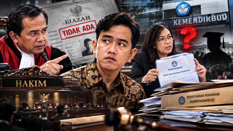Hakim Tanya 'Ada Ijazah', Jawabannya 'Tidak Ada', Publik Pertanyakan Cara Kemendikbud Lakukan Penyetaraan Pendidikan Gibran!
