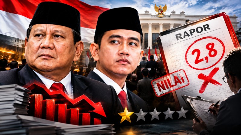 Hancur Lebur! Kinerja Dua Tahun Prabowo-Gibran Dapat 'Rapor Merah', Ahli Beri Nilai 2,8 dari Skala 10