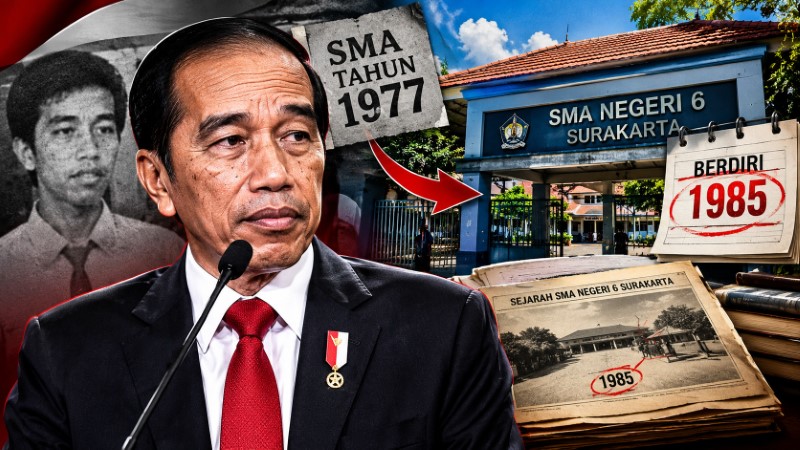 JANGGAL! Jokowi Ngaku Lulusan SMA Tahun 1977, Dokter Tifa Beberkan SMAN 6 Surakarta Baru Berdiri 1985