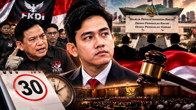 Jika Gibran Tak Mundur dalam 30 Hari, FKDI Desak DPR-MPR Mulai Proses Pemakzulan!