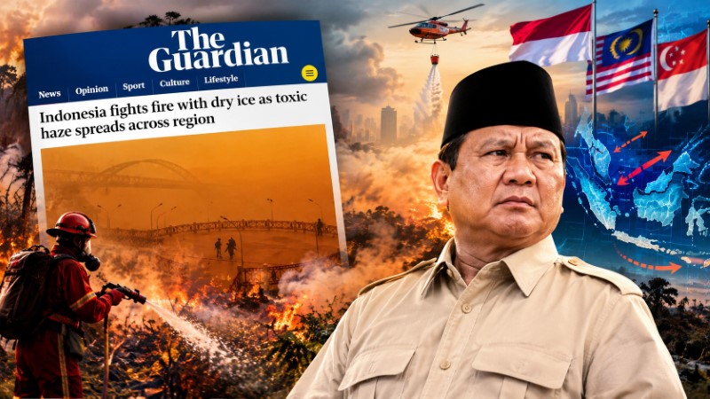 Kabut Asap Karhutla Jadi Headline Media Inggris The Guardian, Soroti Kegagalan Pemerintah Indonesia!