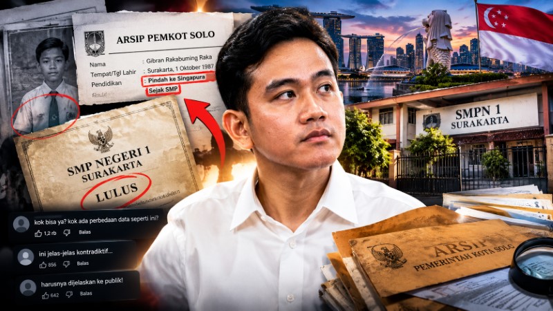 Kejanggalan Riwayat Pendidikan SMP Gibran Dibongkar Arsip Pemkot Solo Sebut Pindah ke Singapura Sejak SMP, Kontradiktif dengan Klaim Lulus SMPN 1!