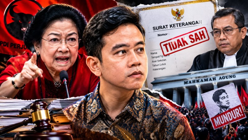 MA Putuskan Suket SMA Tidak Sah, PDIP Kembali Layangkan Desakan Agar Gibran Segera Mundur!