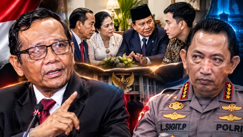 Mahfud MD Bongkar ‘Pertemuan Rahasia’: Jokowi-Iriana dan Gibran Temui Prabowo Demi Cegah Listyo Sigit Diganti!!