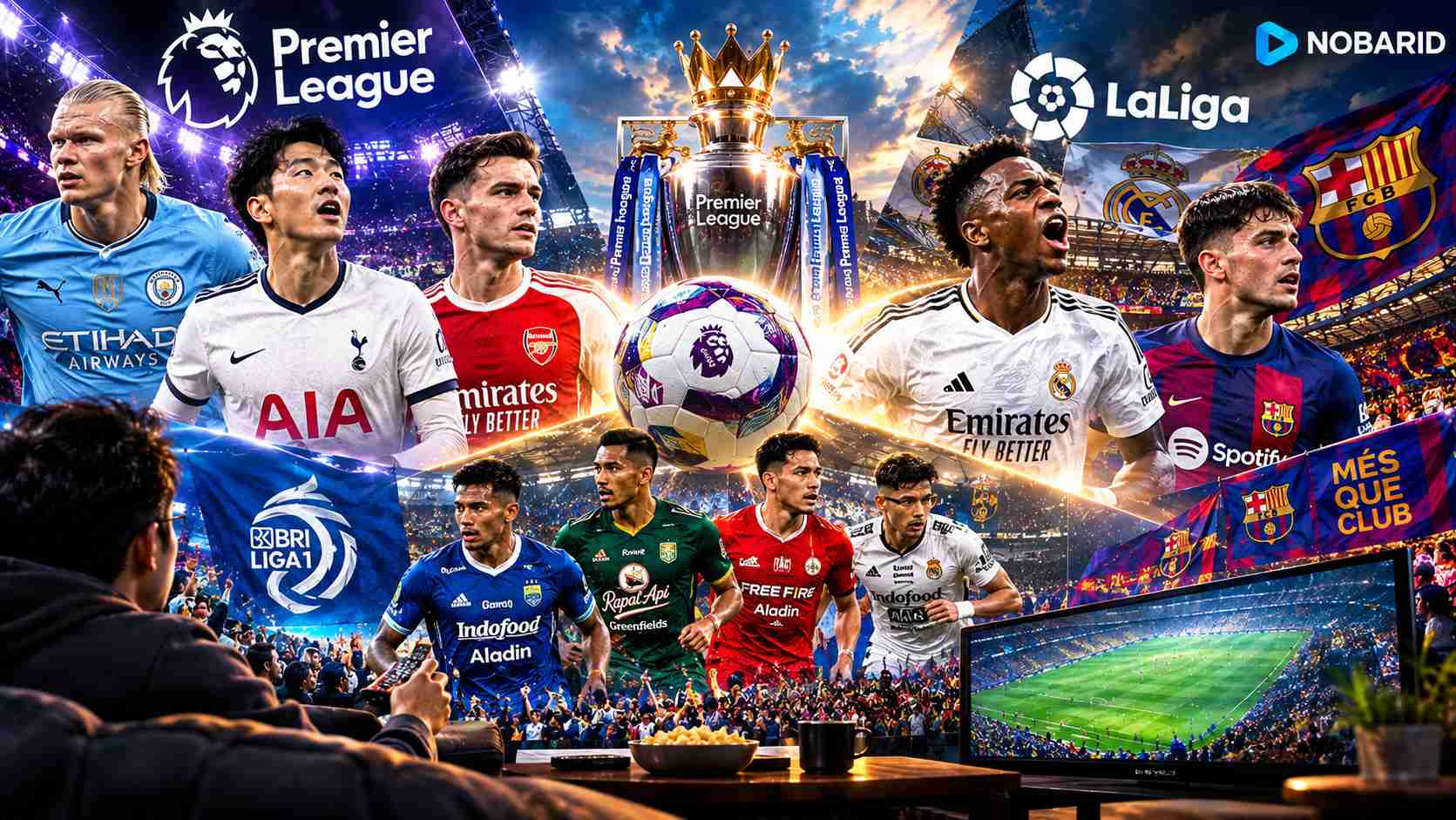 Menatap Sengitnya Persaingan Premier League, La Liga, dan BRI Liga 1 Musim Ini