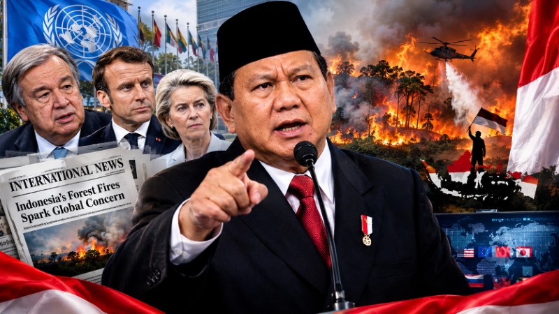 Murka Soal Tuduhan Karhutla, Pidato Pedas Prabowo Balas Hinaan Negara Asing Disorot Dunia!
