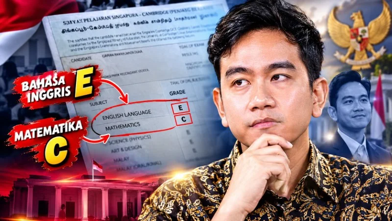 Dokumen yang Dipamerkan Kubu Gibran Justru Perjelas Putusan MK: Nilai Bahasa Inggris E8 'Tak Penuhi Syarat' Masuk SMA di Singapura!
