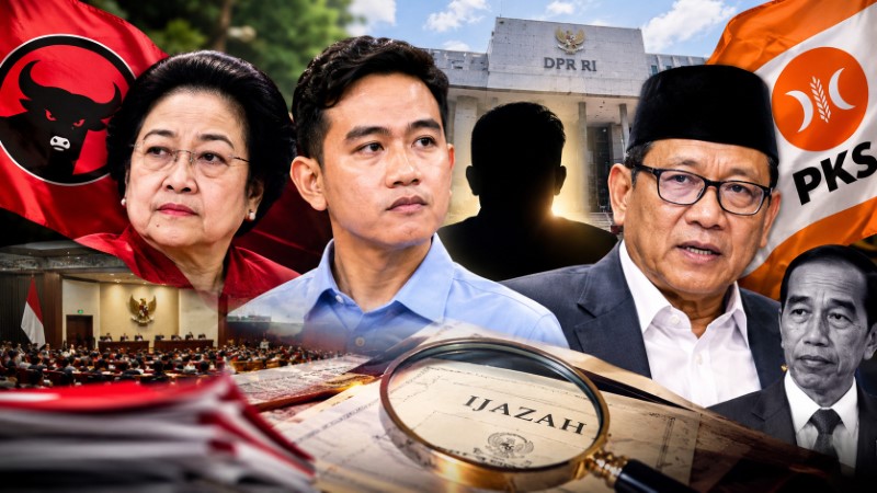 PDIP dan PKS Berpeluang Jadi 'Penggerak' Pansus Ijazah Gibran Nama Jokowi Turut Disinggung!