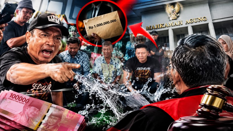 PN Pati Memanas! Botok Siram Jubir Pengadilan Saat Audiensi, Lontarkan Tuduhan Suap Rp 1 Miliar