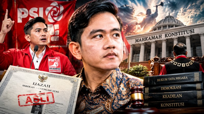 PSI Jangankan Sidang MK, Sidang Akhir Zaman Sekalipun Ijazah SMA Gibran Tak Bakal Ada!