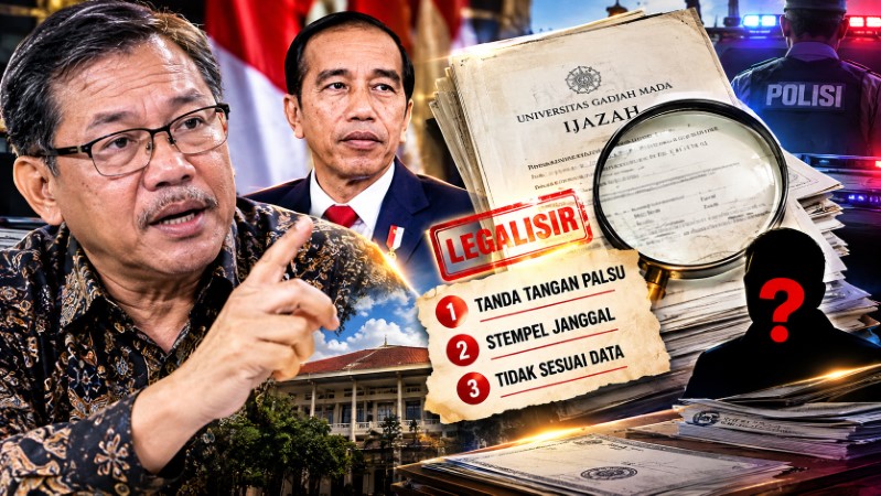 Pengamat Hukum Bedah Tiga Keanehan Berkas Legalisir Ijazah Jokowi, Minta Kepolisian Bergerak!