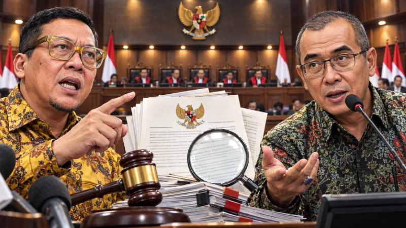 Perang Terbuka Doli Vs Hasyim Soal 'Pasal Gibran' Drama Saling Sindir Ungkap Kejanggalan Draf Aturan KPU!