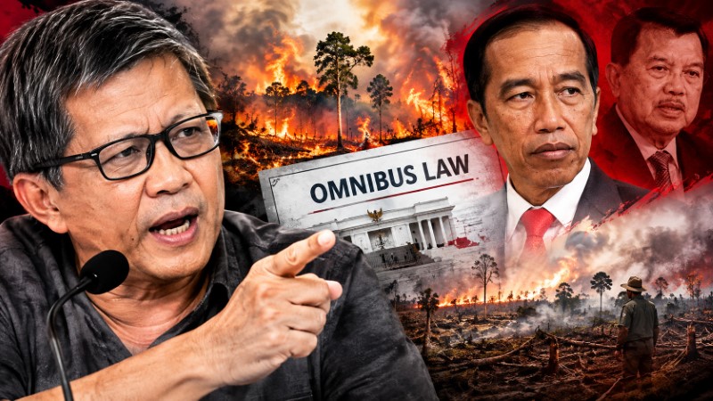 Pernyataan Menohok Rocky Gerung: Penyebab Kebakaran Hutan Yakni ‘Omnibus Law’ Produk Si Bajingan Tolol (JKW)!