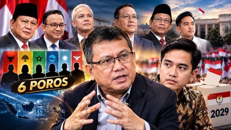 Peta Politik 2029 Mulai Memanas Saiful Mujani Prediksi 6 Poros Kekuatan, Gibran Bakal Beri Kejutan Besar!