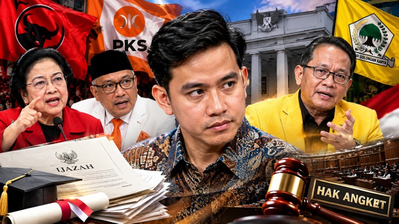 Polemik Ijazah Gibran Kian Panas PDIP Buka Dialog, PKS Kaji Hak Angket, Golkar Bicara Arah Pemakzulan!
