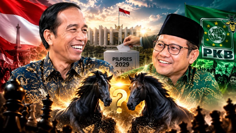 Poros Politik Kejutan! Jokowi dan Cak Imin Disebut Bakal Jadi 'Kuda Hitam' Pilpres Lewat Siasat Canggih dan Cair