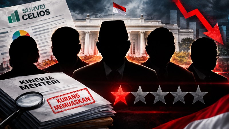 Rapor Merah Kabinet Prabowo! 5 Menteri dengan Kinerja 'Paling Buruk' Versi Survei CELIOS