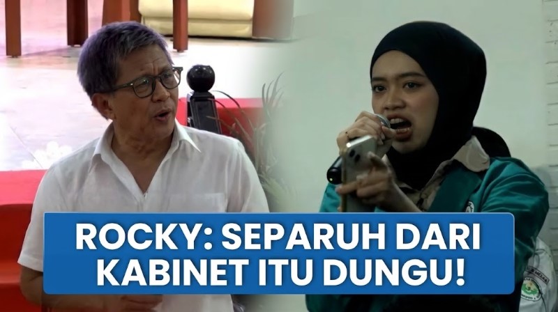 Rocky Gerung Bicara Blak-Blakan di Unimed Separuh Kabinet Merah Putih Itu Dungu!