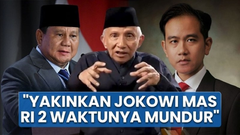 Saran Menohok Amien Rais Minta Gibran Tiru Langkah Bung Hatta Mundur dari Kursi Wapres!